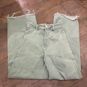 Zara Women's High Waisted Straight Wide Leg Jeans